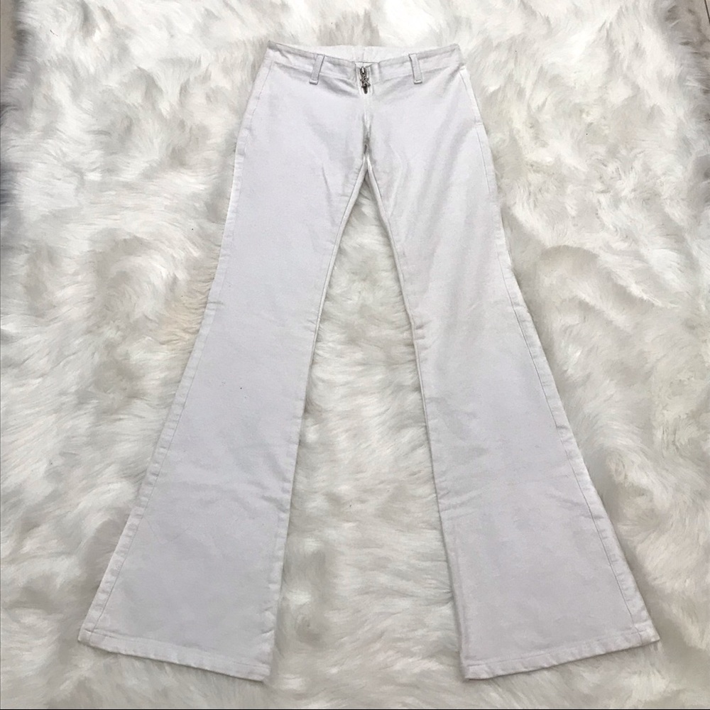 PXC Brazilian Low Rise Y2K white stretchy pants